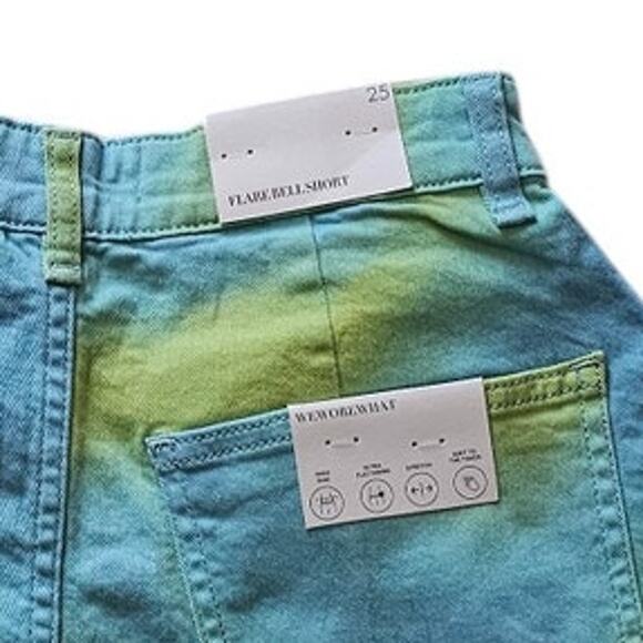 WeWoreWhat Flare Bell Shorts Size 25  Tie Dye NWT - Picture 4 of 8